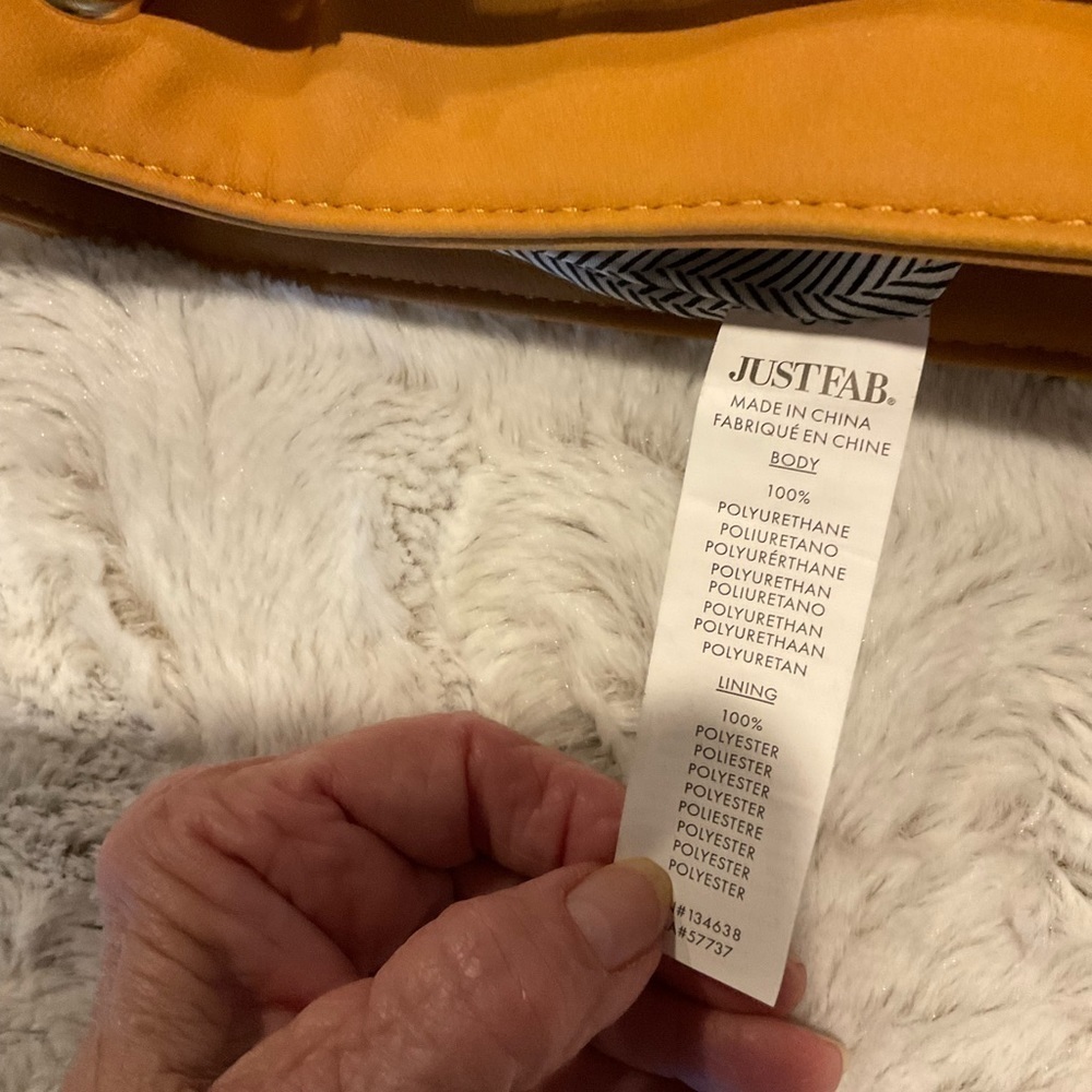 JUSTFAB Saddle Tan Bag with Fringe Tassels - Picture 7 of 7